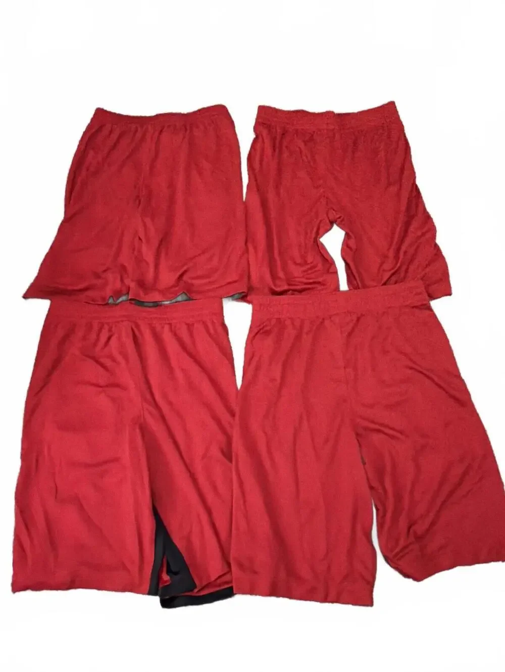 Nike Boys Dri-Fit Red Athletic Shorts XL Lot of 4 Bundle
